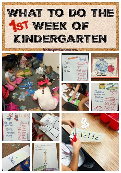 First Week Kindergarten Activities