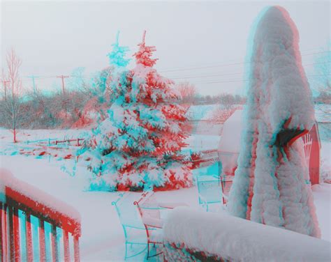 Spring Snow 1 3d Use Red Cyan Anaglyph 3d Glasses To V David