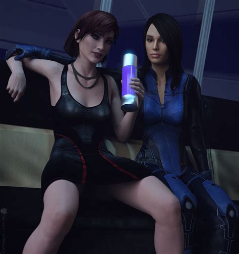 Ashley Williams And Shepard Commander Mass Effect By Alienally On