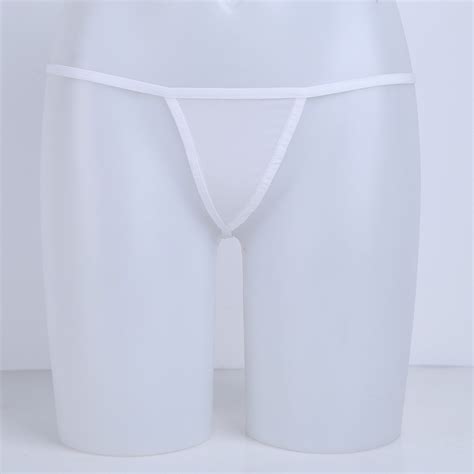 US Sexy Men Mesh See Through G String Briefs Micro Bikini T Back Thong Underwear EBay