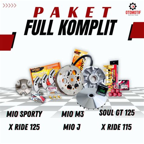 Jual Paket Cvt Komplit Mio J X Ride Yamaha Mio Karbu Upgrade Full