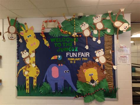 Pin By Leslie Byrne On Bulletin Boards Jungle Bulletin Boards Door