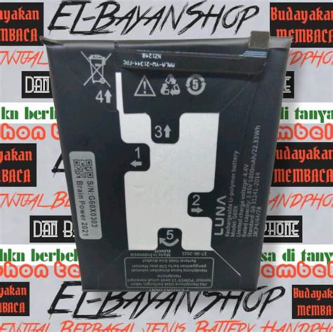 Batrai Luna X prime G60x Batre Luna Model G 60X Baterai Xprime Ram 4/64 ...