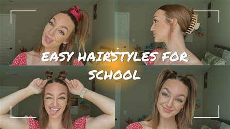 8 Easy Heatless Hairstyles For School Brooke Gordon Youtube