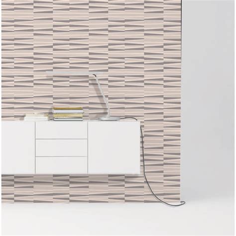 Papel De Parede Geométrico em Bege E Nude Vinil 3mt Elo7
