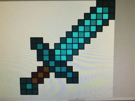 Diamond Sword Pixel Art Pixel Art Gaming Logos Logos