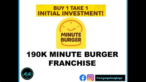pesos minute burger franchise youtube