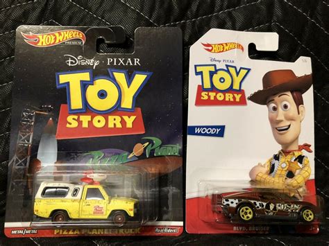 Hot Wheels Toy Story Disney Pixar Pizza Planet Truck Blvd Bruiser Woody