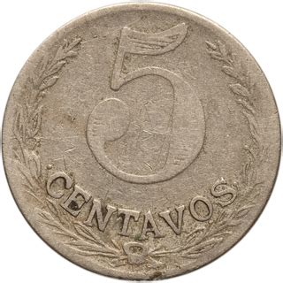 5 Centavos Leprosarium Coinage Colombia Numista