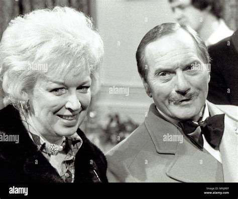 June Whitfield And Dick Emery On Location For The Dick Emery Christmas