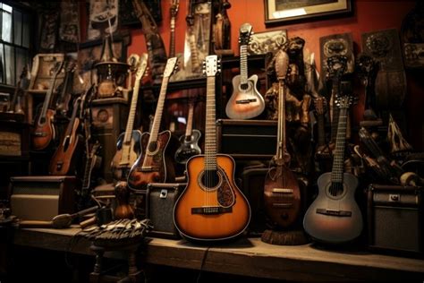 Nostalgic Local Wooden Music Instruments Generate Ai