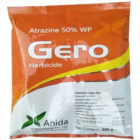 Gero Atrazine 50 Wp Herbicides Application Agriculture At Best Price