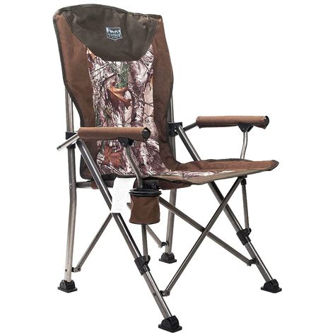 Buy Timber Ridge Camping Chair Lbs Folding Padded Hard Arm Chair