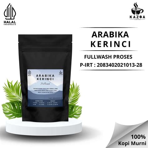 Jual Biji Kopi Bubuk Arabika Arabica Kerinci Kayu Aro Specialty Full