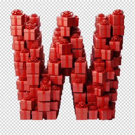 Premium PSD | Isolated 3d letter on a clear png canva 