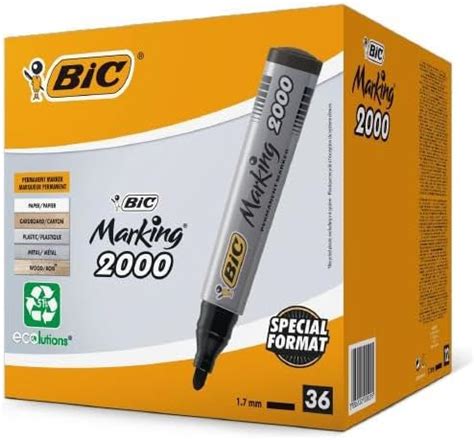 BIC Marking 2000 ECOlutions Marqueurs Permanents Résistants avec