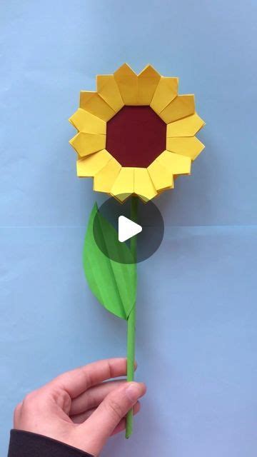 F A F I On Instagram Paper Sunflower Papercrafts Diy