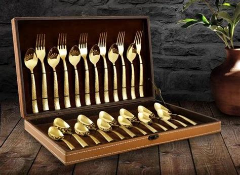 Material Stainless Steel Elegante 24 Pcs Ella Gold Rosegold Ivory