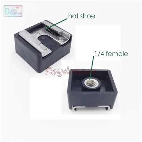 KAMDSS Cold Hot Shoe Hotshoe Mount Adapter To Thread For Studio Flash LED Light Stand