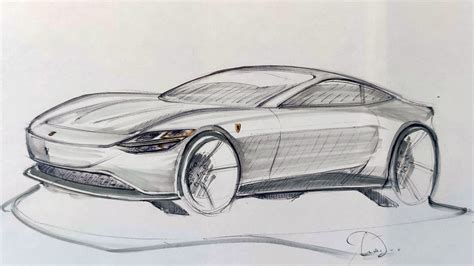 Ferrari Roma Sketch by Martín Rico at Coroflot.com