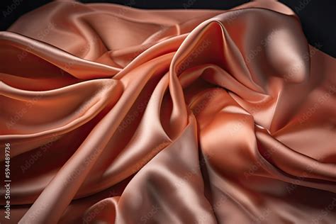 Apricot Silk Satin Background The Rich Apricot Color And Silky Texture