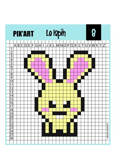 Kawaii Pixel Art Très Facile Le Pixel Art Licorne Facile Dessin