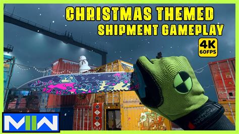 Mw2 Gameplay On The New Snowy Christmas Shipment Map The Naughty List 4k 60fps Youtube