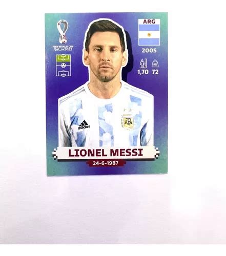 Lamina Mundial Qatar 2022 Lionel Messi Panini Original Cuotas sin interés