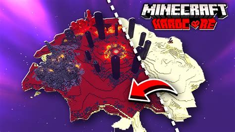 J ai transformé l END en NETHER sur Minecraft Hardcore 20 YouTube
