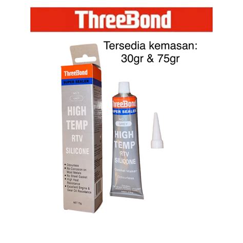 Jual Threebond High Temp Rtv Liquid Gasket Grey Gr Gr No Lem