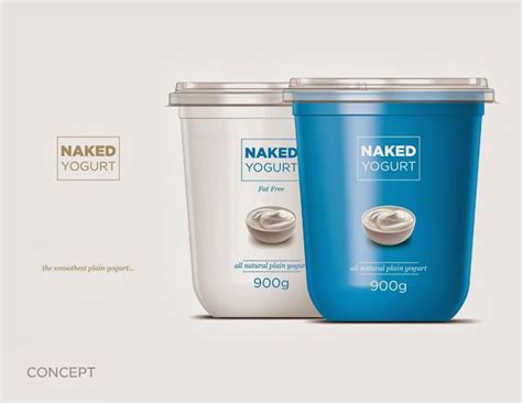 NAKED Concept Milk Packaging Food Packaging Design Yogurt Packaging