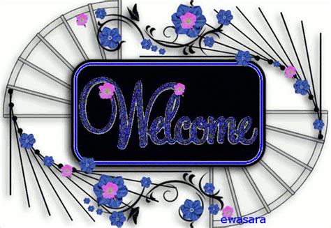 WELCOME (in Glitter Text)