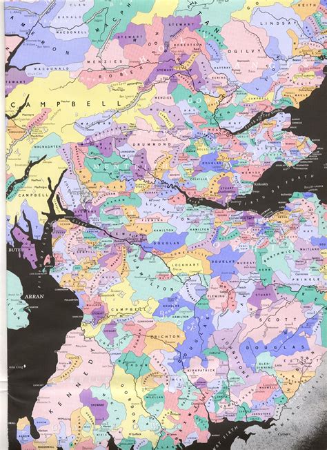 Historical Clan Map Of Medieval Scotland 2200 × 2419 Rscotland