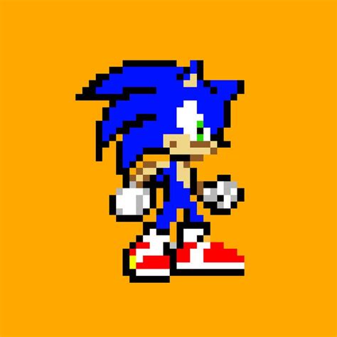 Pixel Art Of Sonic The Hedgehog Not Sure If This Was Extracted From