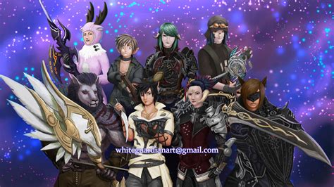 Ffxiv Party Art By Whiteguardian On Deviantart