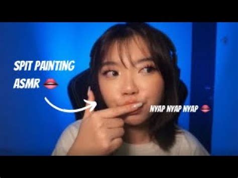 ASMR Spit Painting Mouth Sound Hand Movement YouTube