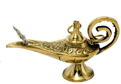 Aladdin Oil Lamp Made Of Brass 13 Cm 5 Inch Etsy