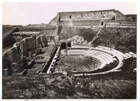 Italia Pompei Teatro Tragico Giorgio Sommer De Photographie