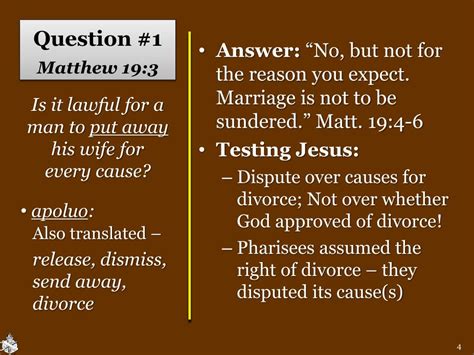 Ppt Jesus Is Questioned On Divorce Powerpoint Presentation Free