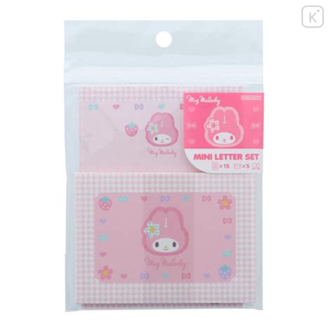 Japan Sanrio Mini Letter Set My Melody Y K Houndstooth Kawaii Limited