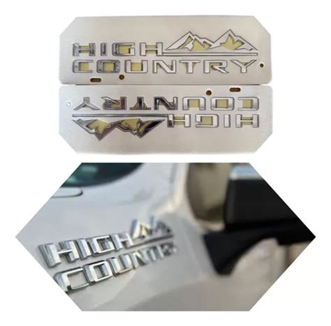 Emblema High Country Cheyenne Silverado Nuevo Original Par Meses Sin