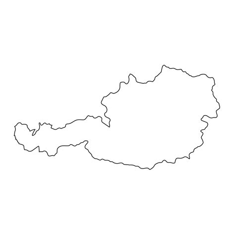 Highly detailed Austria map with borders isolated on background 25755339 Vector Art at Vecteezy