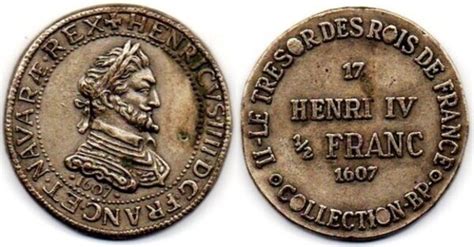 Token Collection Bp Le Tr Sor Des Rois De France Henri Iv