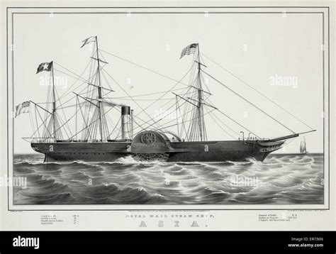 Royal Mail Steam Ship Asia Stock Photo Alamy
