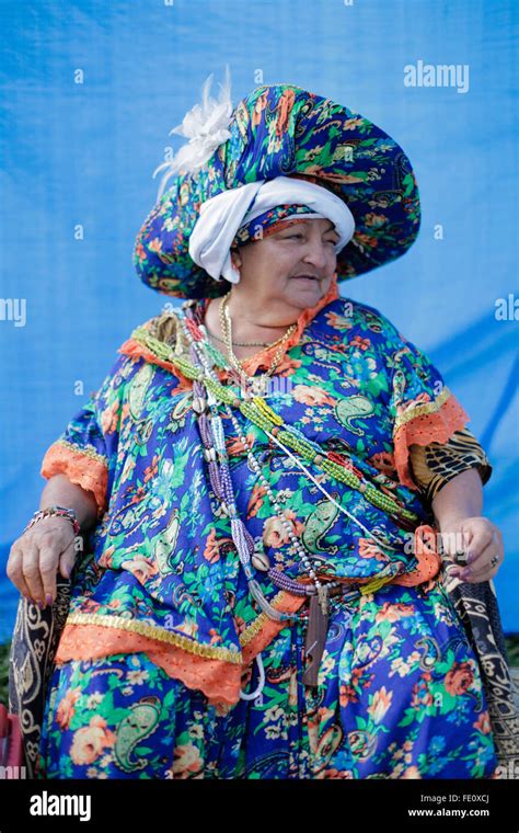 An Afro Brazilian Woman Dressed In Traditional Costume To Honor The Pre