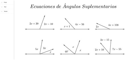 Ecuaciones De Ángulos Suplementarios Geogebra