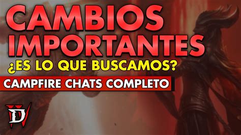 DIABLO 4 No es lo que ESPERABAMOS CAMPFIRE CHATS en ESPAÑOL YouTube