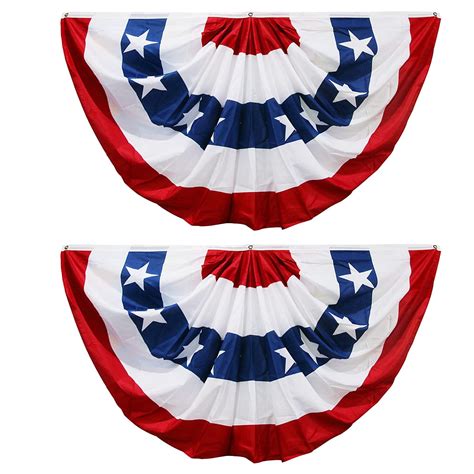 American Flag Bunting For Outside 4th Of July Flags Outdoor Usa