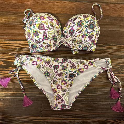 Francesca S Bikini Small Bottom Medium Top Top Is A Depop