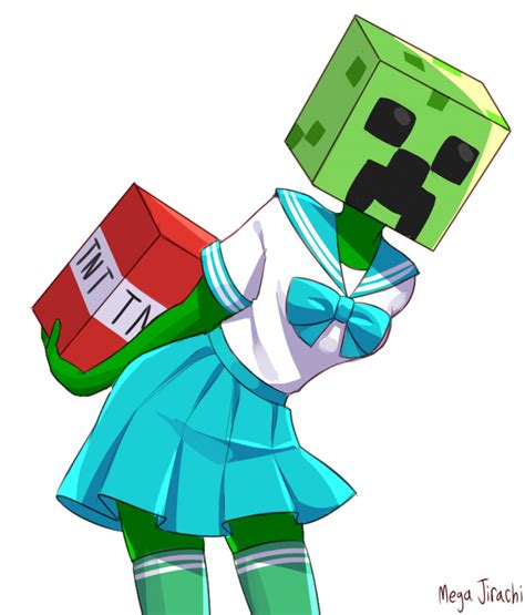 Cosplay Creeper Girl Fanart Rminecraft